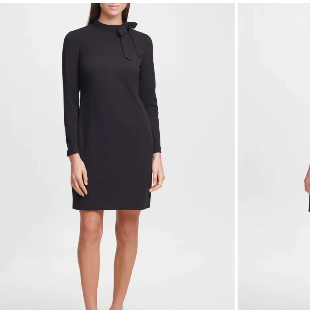 Calvin Klein Black Long Sleeve Dress